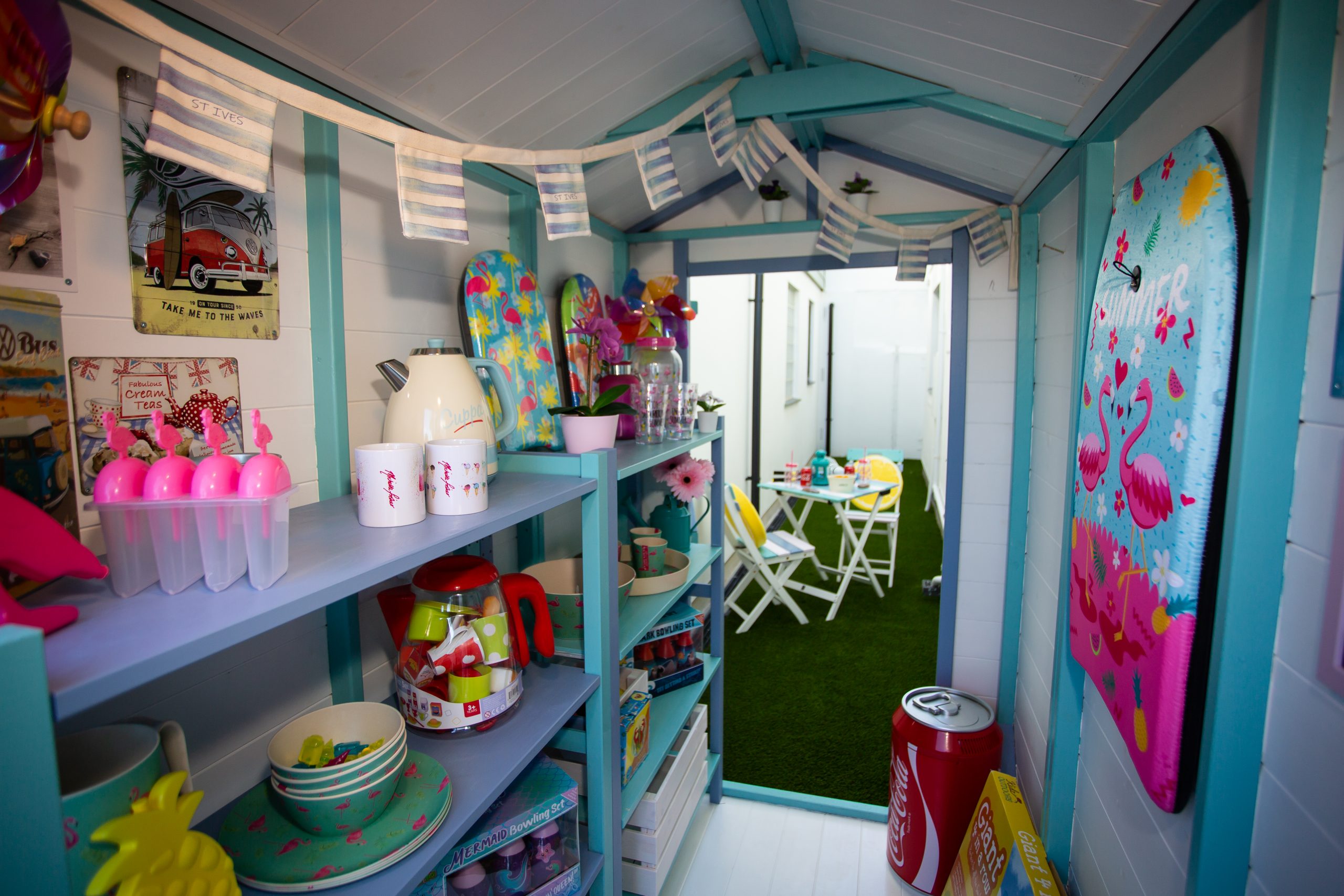 Mr Benn's Beach Hut at One Atlantic Watch, Carbis Bay, Cornwall